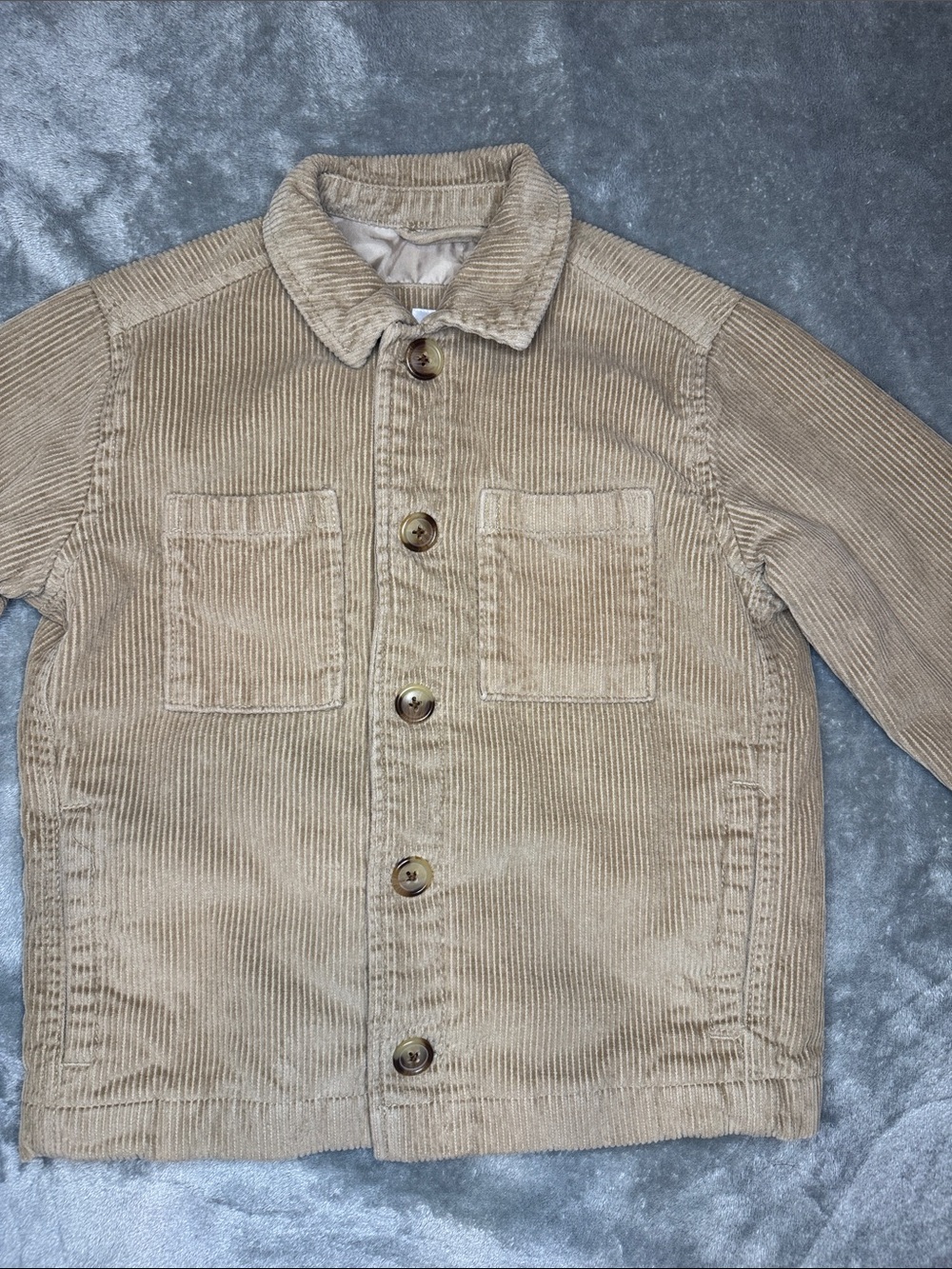 Old Navy Beige/Tan Corduroy Lined Jacket 5T